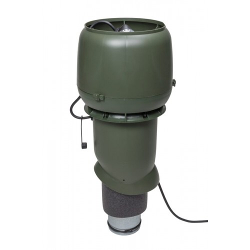 Вентилятор Vilpe E190P/Ø125/500 с шумопоглотителем, RR 11 – темно-зеленый