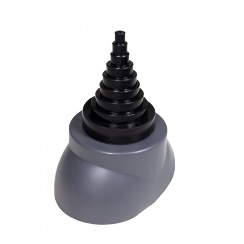 Антенный ворот VILPE для антенн и труб Ø 12-90 мм, RR 23 – серый графит