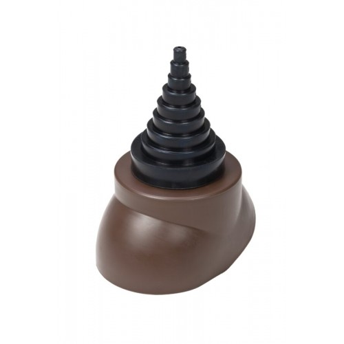 Антенный ворот VILPE для антенн и труб Ø 12-90 мм, RR 32 – темно-коричневый