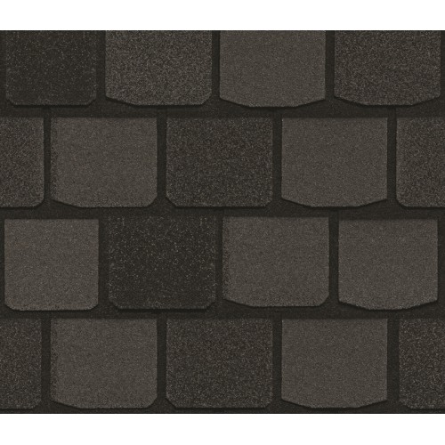 Гибкая черепица CertainTeed Highland Slate Black Granite - эксклюзивная линия черепицы, имитирующая натуральный сланец