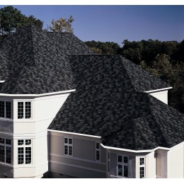 Гибкая черепица CertainTeed Highland Slate Black Granite