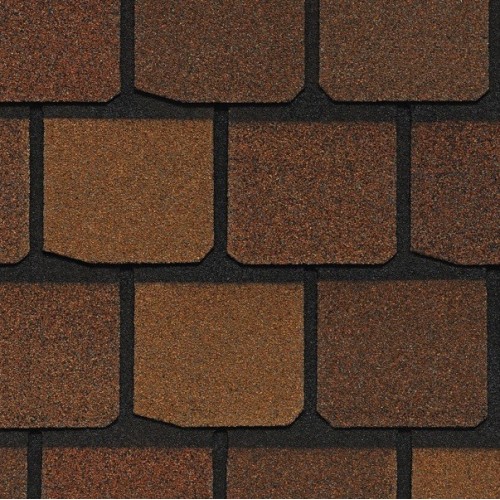 Гибкая черепица CertainTeed Highland Slate Venetian Red - имитирует кровельное покрытие из натурального сланца