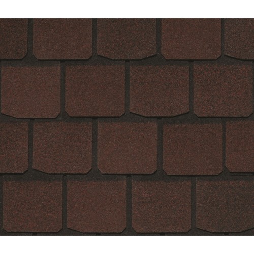 Гибкая черепица CertainTeed Highland Saddle Brown - имитирует кровельное покрытие из натурального сланца