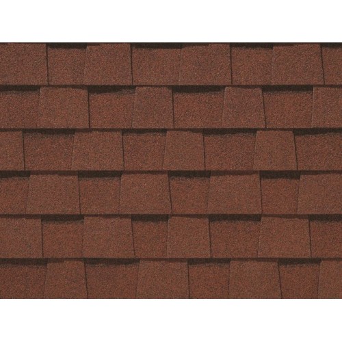 Гибкая черепица CertainTeed Landmark Cottage Red - двухслойная ламинированная черепица, имитирующая деревянную дранку