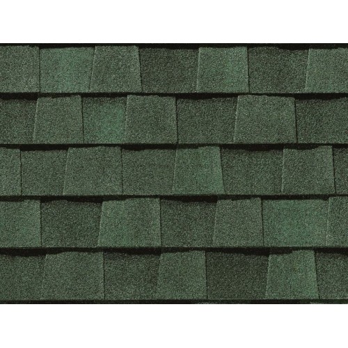 Гибкая черепица CertainTeed Landmark Hunter Green - двухслойная ламинированная черепица, имитирующая деревянную дранку