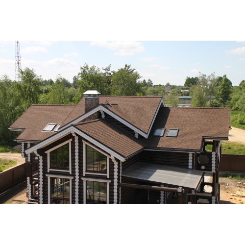 Гибкая черепица CertainTeed Landmark Burnt Sienna - двухслойная ламинированная черепица, имитирующая деревянную дранку