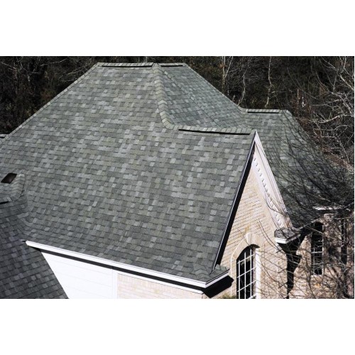 Гибкая черепица CertainTeed Landmark Cobblestone Gray - двухслойная ламинированная черепица, имитирующая деревянную дранку