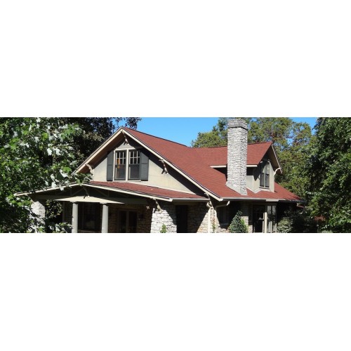 Гибкая черепица CertainTeed Landmark Cottage Red - двухслойная ламинированная черепица, имитирующая деревянную дранку