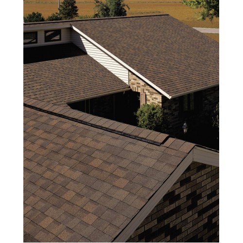 Гибкая черепица CertainTeed Landmark Heather Blend - двухслойная ламинированная черепица, имитирующая деревянную дранку