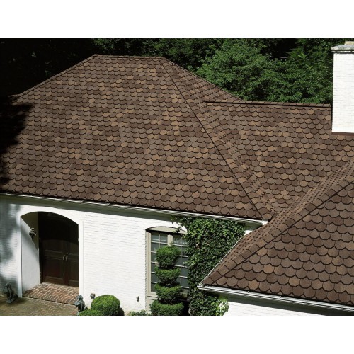 Гибкая черепица CertainTeed Carriage House - черепица премиум класса, имитирующая натуральный сланец фестончатой огранки