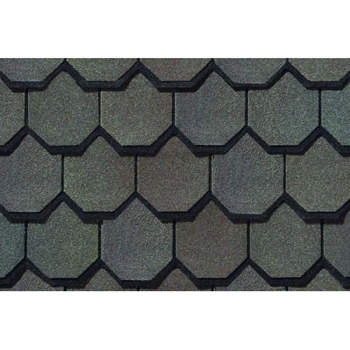 Гибкая черепица CertainTeed Carriage House - черепица премиум класса, имитирующая натуральный сланец фестончатой огранки