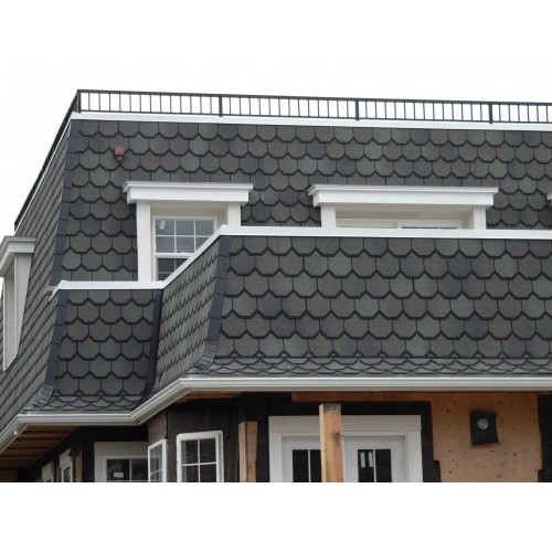 Гибкая черепица CertainTeed Carriage House - черепица премиум класса, имитирующая натуральный сланец фестончатой огранки