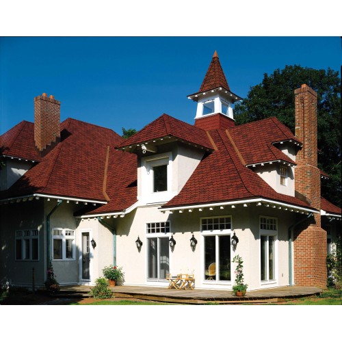 Гибкая черепица CertainTeed Carriage House - черепица премиум класса, имитирующая натуральный сланец фестончатой огранки