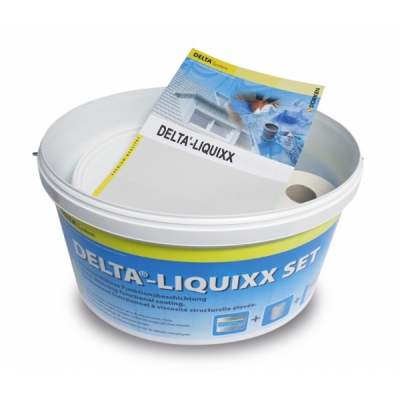 DELTA®-LIQUIXX - вязкая пастообразная масса из акриловой дисперсии для устройства воздухонепроницаемого присоединения пароизоляционных плёнок к строительным элементам на сложных участках крыши