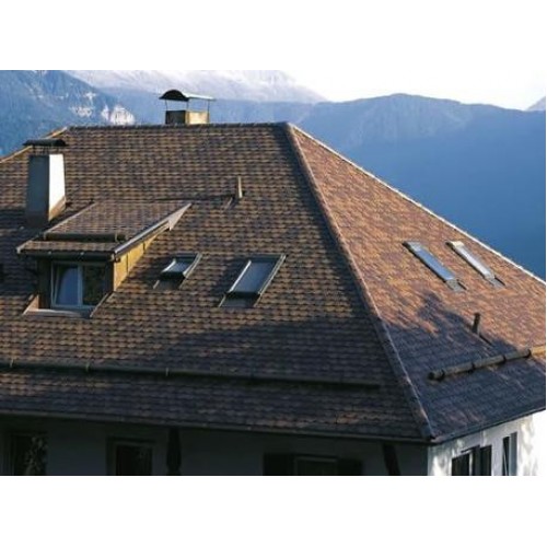 Гибкая черепица KATEPAL Ambient, дизайнерская, темная охра