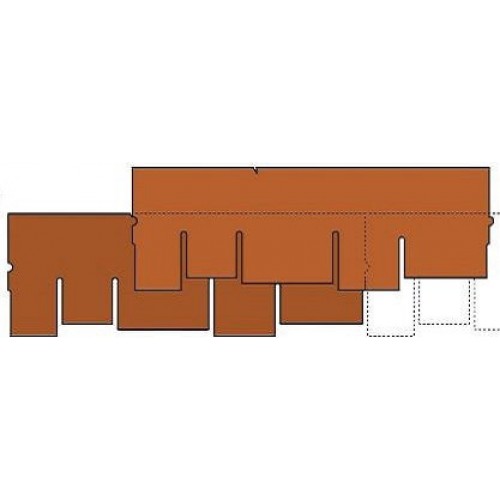 Гибкая черепица KATEPAL Ambient, дизайнерская, темная охра