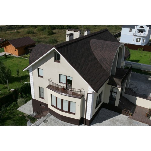 Гибкая черепица KATEPAL Jazzy, шестигранная, коричневый