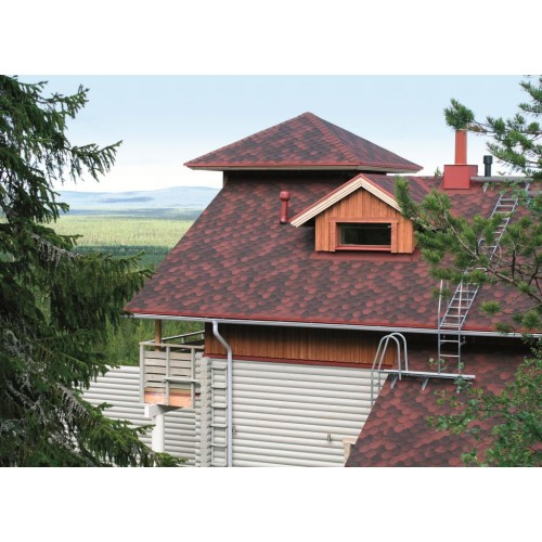 Гибкая черепица KATEPAL Jazzy, шестигранная, красный