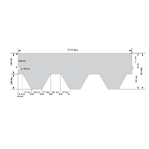 Гибкая черепица KATEPAL Jazzy, шестигранная, коричневый