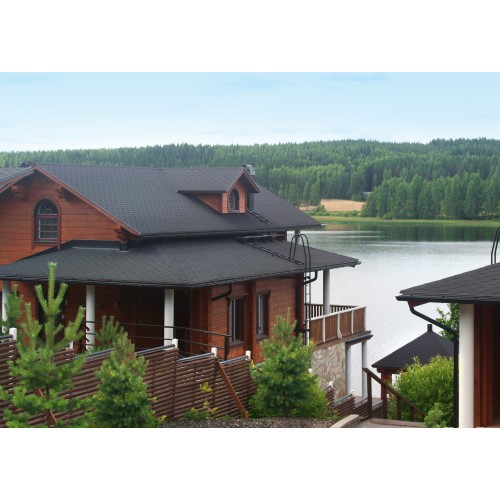 Гибкая черепица KATEPAL KL, шестигранная, черный