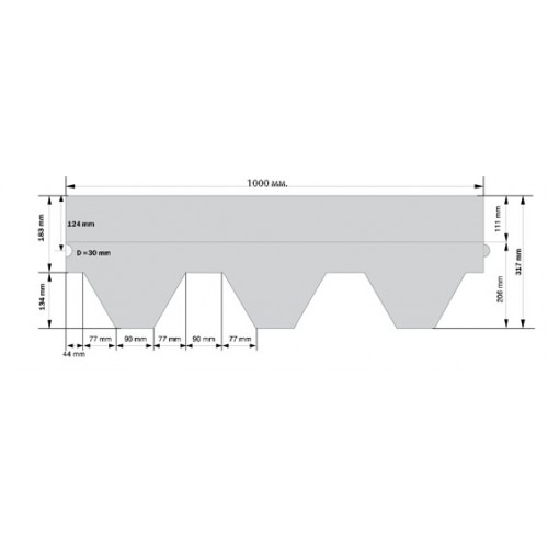 Гибкая черепица KATEPAL KL, шестигранная, коричневый