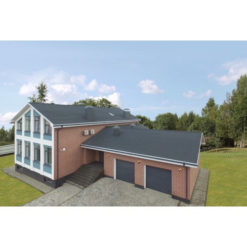 Гибкая черепица KATEPAL KL, шестигранная, черный