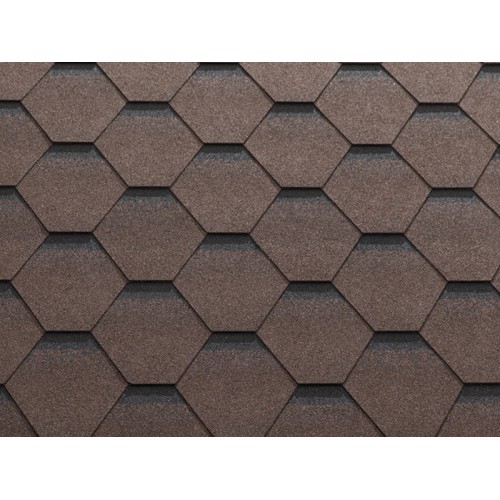 Гибкая черепица KATEPAL Katrilli, шестиугольная, кора дерева