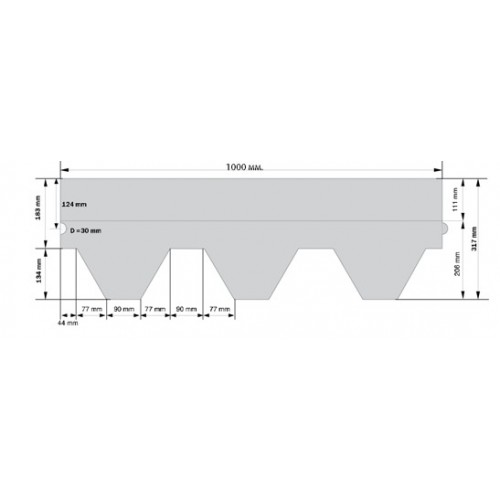 Гибкая черепица KATEPAL Katrilli, шестиугольная, кора дерева