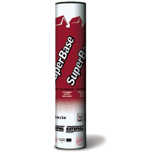 KATEPAL SuperBase — самоклеящийся ковер из СБС-модифицированного битума на основе полиэстера.