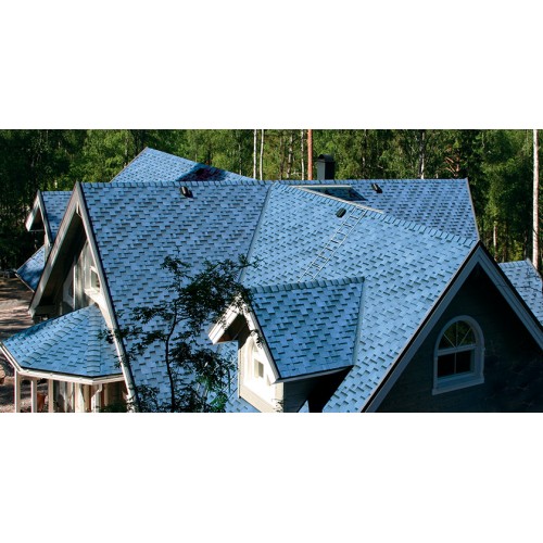 Гибкая черепица прямоугольной формы KATEPAL Rocky, голубая лагуна