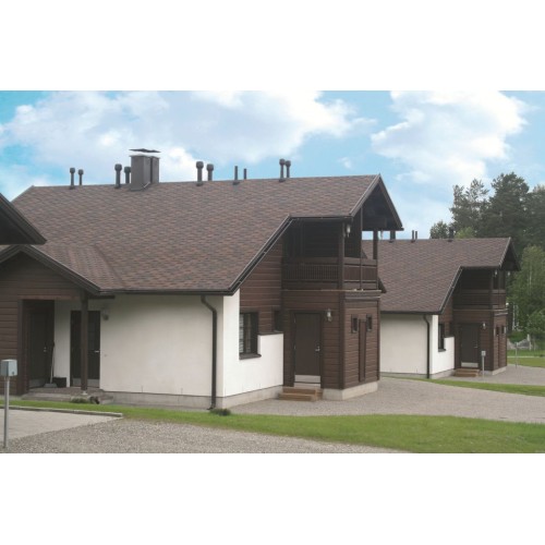 Гибкая черепица прямоугольной формы KATEPAL Rocky, спелый каштан