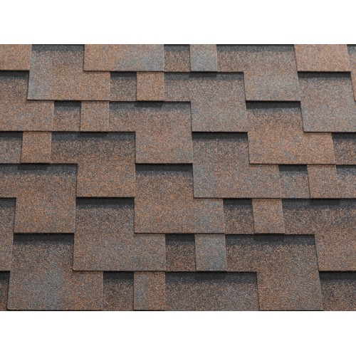 Гибкая черепица прямоугольной формы KATEPAL Rocky, медный отлив