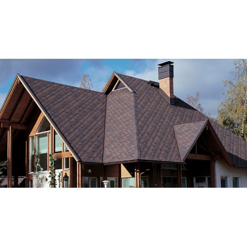 Гибкая черепица прямоугольной формы KATEPAL Rocky, медный отлив