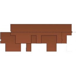 Гибкая черепица KATEPAL Rocky, спелый каштан