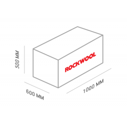 Утеплитель ROCKWOOL Лайт Баттс, 1000x600x100