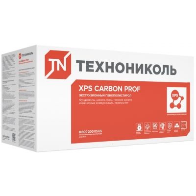 Утеплитель ТехноНИКОЛЬ CARBON PROF 300 (Г4) – плиты из экструдированного пенополистирола с улучшенной теплопроводностью.
