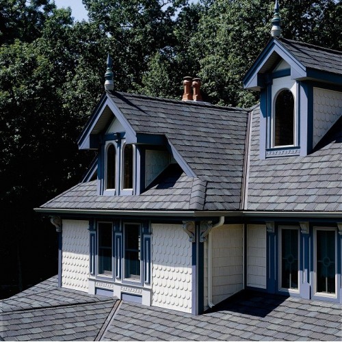 Гибкая черепица CertainTeed Grand Manor - эксклюзивная линия черепицы, имитирующая натуральный сланец